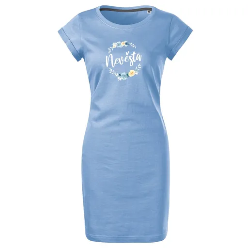 Bontis Šaty Nevěsta LUČNÍ VĚNEC - Nebesky modrá | L