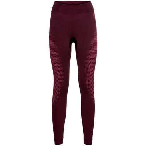 Odlo PERFORMANCE WARM ECO Dámské funkční kalhoty, vínová, velikost