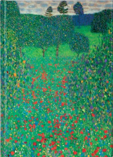 Zápisník Flame Tree. Gustav Klimt: Poppy Field