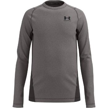 Under Armour COLDGEAR Chlapecké tričko s dlouhým rukávem, tmavě šedá, velikost