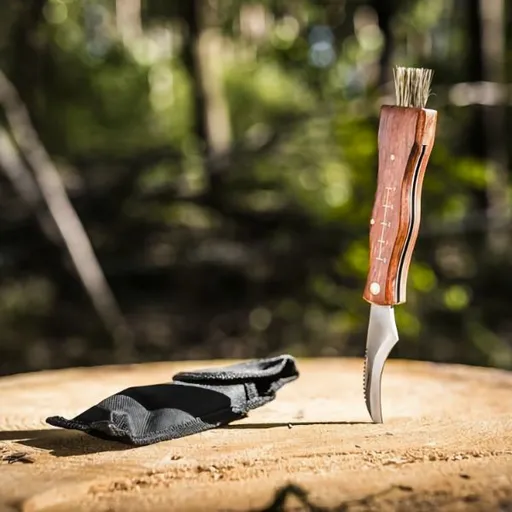 Houbařský nožík se štětečkem