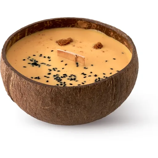 Tropicandle Vanilla & Caramel vonná svíčka s dřevěným knotem 350 ml