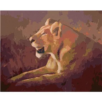 Zuty - Malování podle čísel - LEŽÍCÍ LVICE (D. RUSTY RUST), 80x100 cm, vypnuté plátno na rám (HRAmmb02545nad)