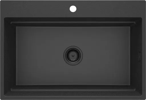 DEANTE Magnetic grafitová Granitový dřez, jednokomorový ZRM_G10B