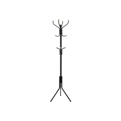 SONGMICS kovový věšák 182 cm, černý