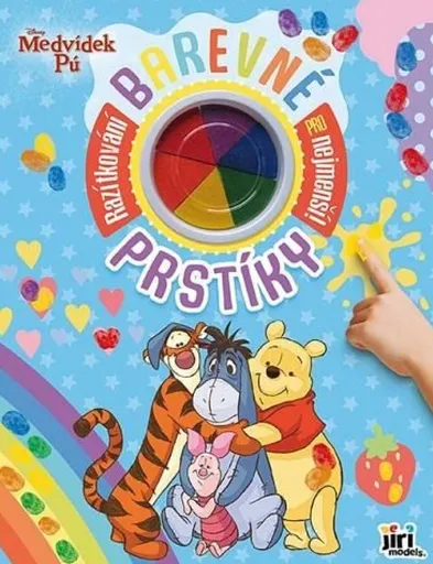 Barevné prstíky Medvídek Pú