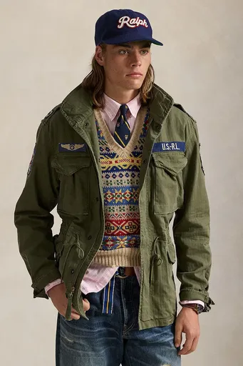 Bavlněná bunda Polo Ralph Lauren Icnc Fld Jkt Lined Field