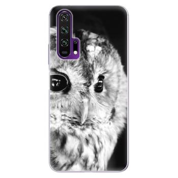 Odolné silikonové pouzdro iSaprio - BW Owl - Honor 20 Pro