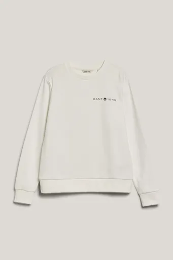 MIKINA GANT REG PRINTED GRAPHIC C-NECK EGGSHELL