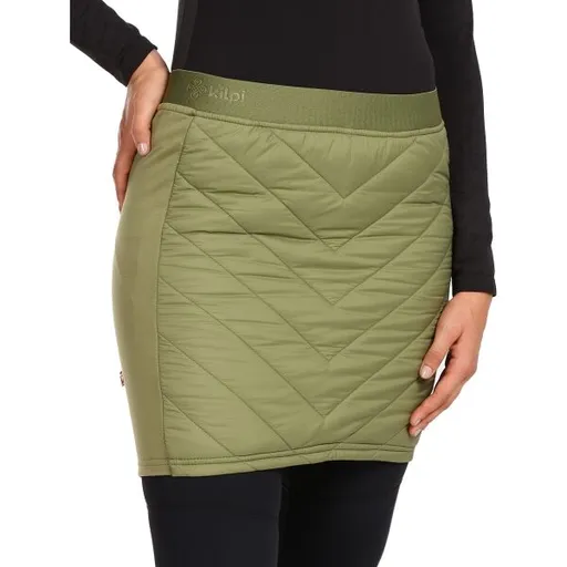 KILPI LIAN Dámská zateplená sukně, khaki, velikost