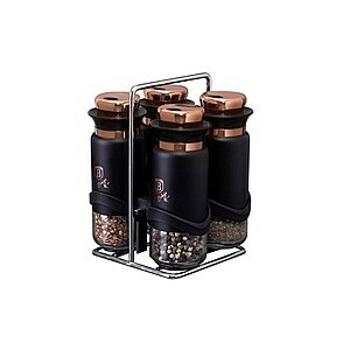 Set 5 doze de condimente Berlinger Haus, cu stativBlack Rose Collection