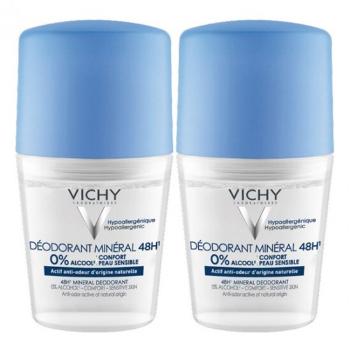 Vichy Sada minerálních kuličkových deodorantů (Mineral Deodorant) 2 x 50 ml