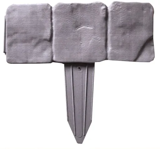 Zahradní palisáda obrubník lem trávniku 2,5 m šedá