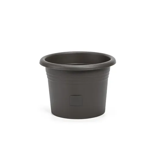 Plastia Samozavlažovací květináč Narza pr. 25 cm, antracit, pr. 25 cm