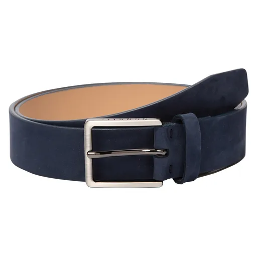 Kožený pánský opasek Bugatti Monte - modrá