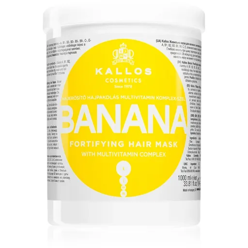 Kallos KJMN Professional Banana posilující maska s multivitamínovým komplexem 1000 ml