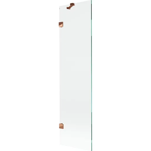 MEXEN/S Lunar vanová zástěna FIX 50 x 150, transparent, růžové zlato 897-050-000-60-00