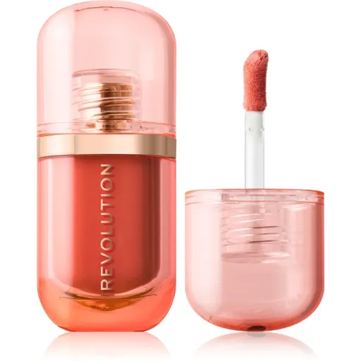 Makeup Revolution Superdewy Blush Burst tekutá tvářenka odstín Peach Spritz 4.2 ml