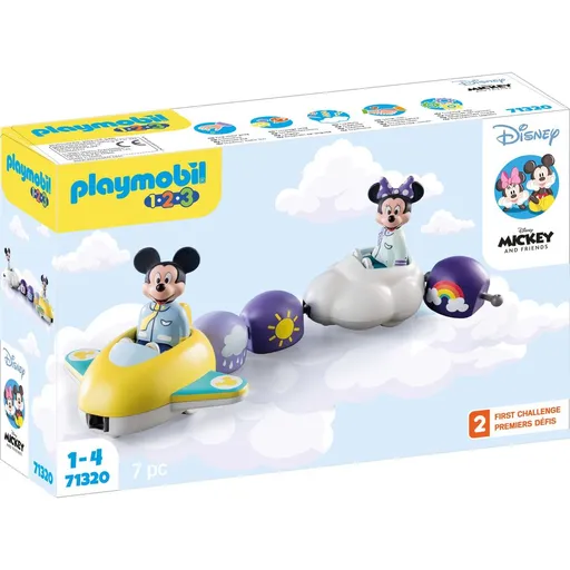 PLAYMOBIL® 71320 1.2.3 & Disney Let Mickeyho a Minnie v oblacích