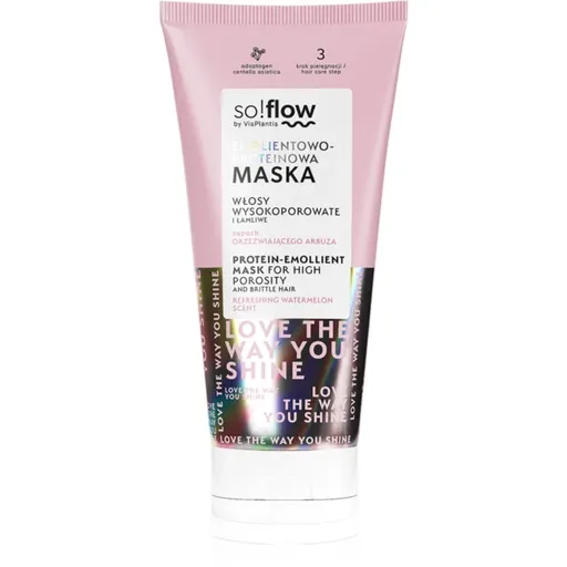 so!flow High Porosity Hair Protein-Emollient Mask posilující maska pro lámavé a namáhané vlasy 200 ml