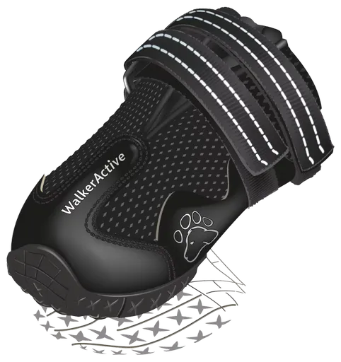 Boty pro psy Trixie Walker Active černé 2ks XS-S