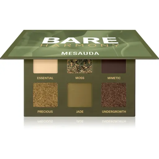Mesauda Milano Bare Harmony paleta očních stínů odstín 205 Hidden Green 6x1 g