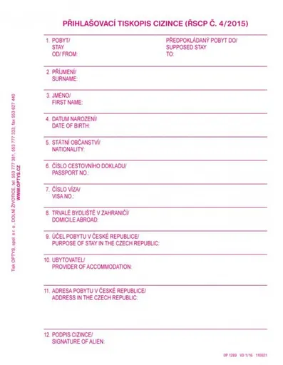 Tiskopis Domovní kniha 1/3 A4 samopropis 2x50 listů OPTYS