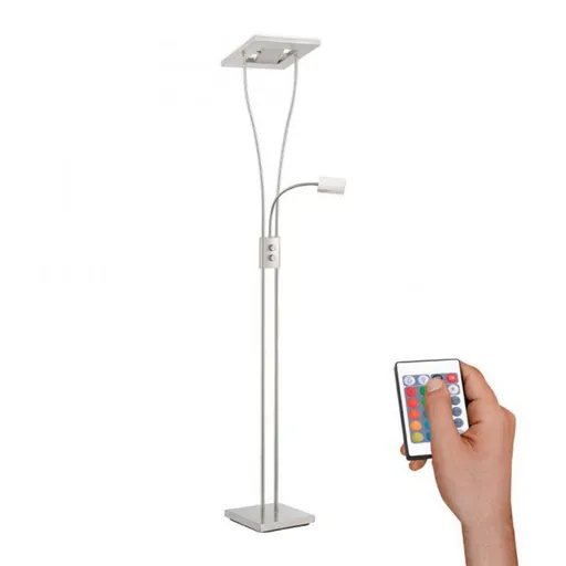 LEUCHTEN DIREKT is JUST LIGHT LED osvětlení stropu se čtecí lampou, ocel, moderní RGB+3000K LD 11780-55