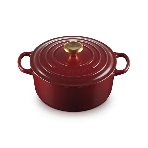 Kastrol SIGNATURE 24 cm, 4,2 l, GARNET, litina, Le Creuset