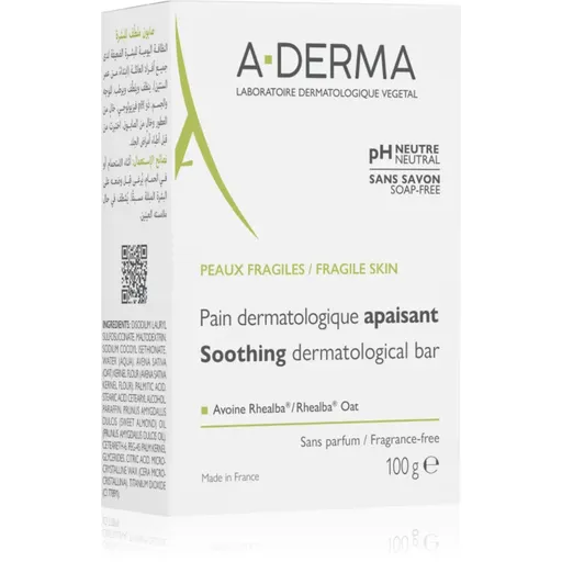 A-Derma Essentials Dermatological Bar dermatologická mycí kostka pro citlivou a podrážděnou pokožku 100 g