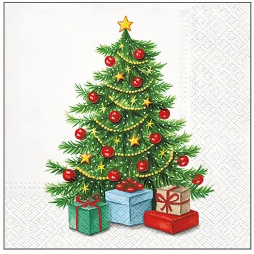 Anděl Přerov Papírové ubrousky vánoční, třívrstvé 33 x 33 cm, 20 ks