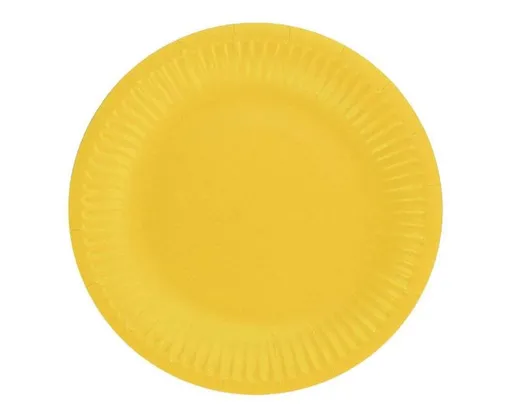 Talíře žluté 18 cm - 6 ks - GoDan