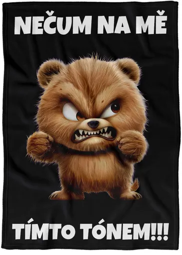 Deka Nečum na mě – medvěd (Podšití beránkem: NE)