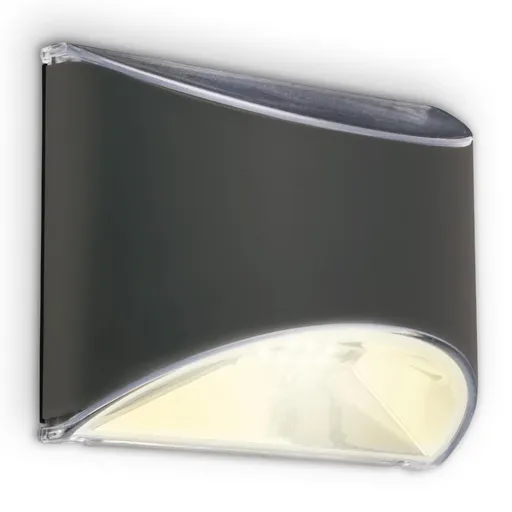 BRILONER Solární LED nástěnné svítidlo, 10 cm, antracit 3133015