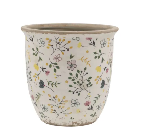 Stříbrný kovový zvonek s korálky Angel - 17*9*28 cm J-Line by Jolipa