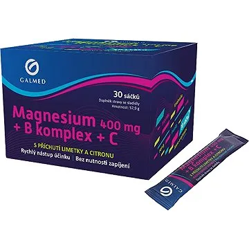 Galmed Magnesium 400mg+B-komplex+Vit.C 30 sáčků (8594058237010)