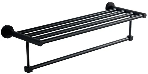 MEXEN Remo police na ručníky včetně držáku, černá 7050720-70