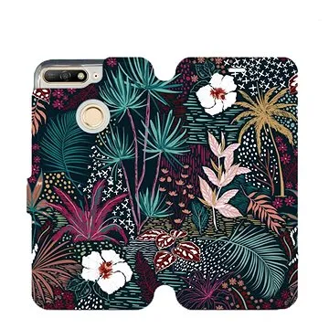 Mobiwear Flip pouzdro pro Honor 7A - VP13S Temná flóra (5903516179121)