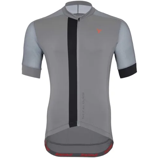 SILVINI CARNIO Pánský celopropínací cyklistický dres, šedá, velikost