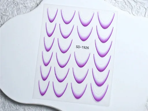 Samolepky na nehty - Francie, fialové