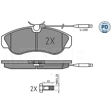 MEYLE Brzdové destičky (0252179919/PD)