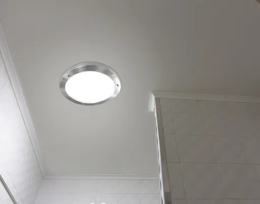 Stropní lampa Aquila 32cm 1xE27 Saténový nikl IP44