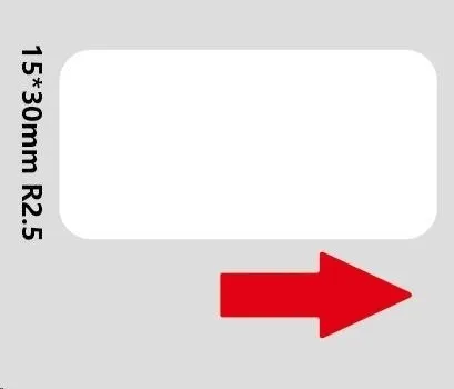 Niimbot A2A68601301, 15x30mm, 210ks, bílé samolepicí štítky