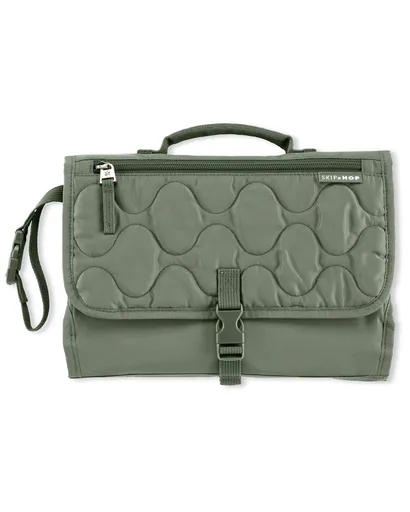 SKIP HOP Podložka přebalovací cestovní 2v1 Pronto Dark sage