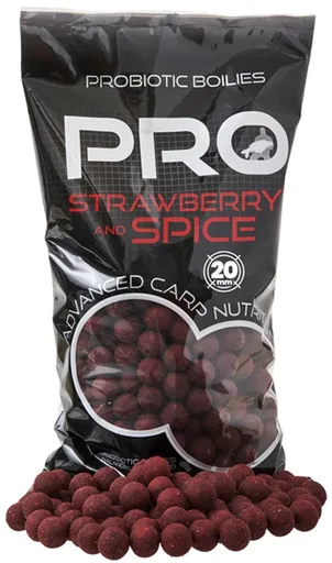 Starbaits boilie pro strawberry spice - 2 kg 20 mm