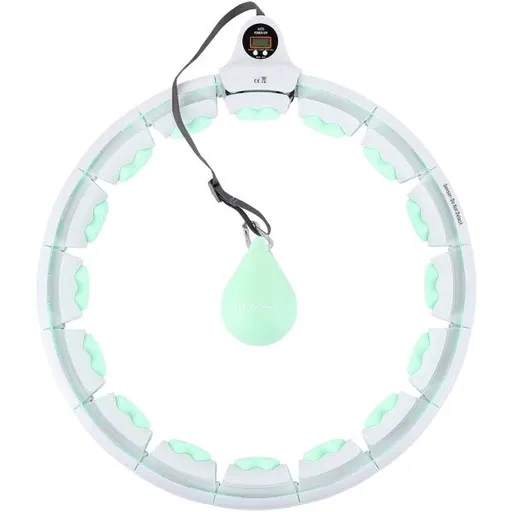 HMS HHW06 Masážní hula hoop se závažím, bílá, velikost