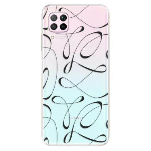 Odolné silikonové pouzdro iSaprio - Fancy - black - Huawei P40 Lite