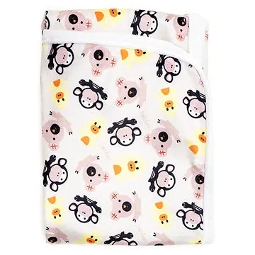 Bobánek Přebalovací podložka Zvířátka 75 × 75 cm jemná (2PPM)