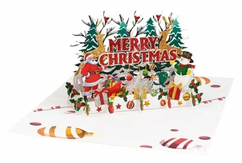 3D přání Šťastné Vánoce