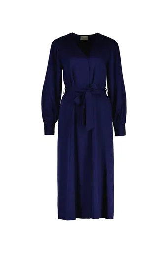 ŠATY GANT MIDI BELTED FLUID DRESS PERSIAN BLUE
